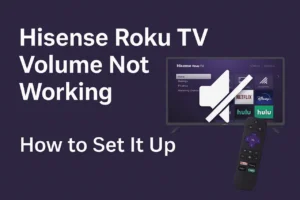 Hisense Roku TV Volume Not Working.How to set it up