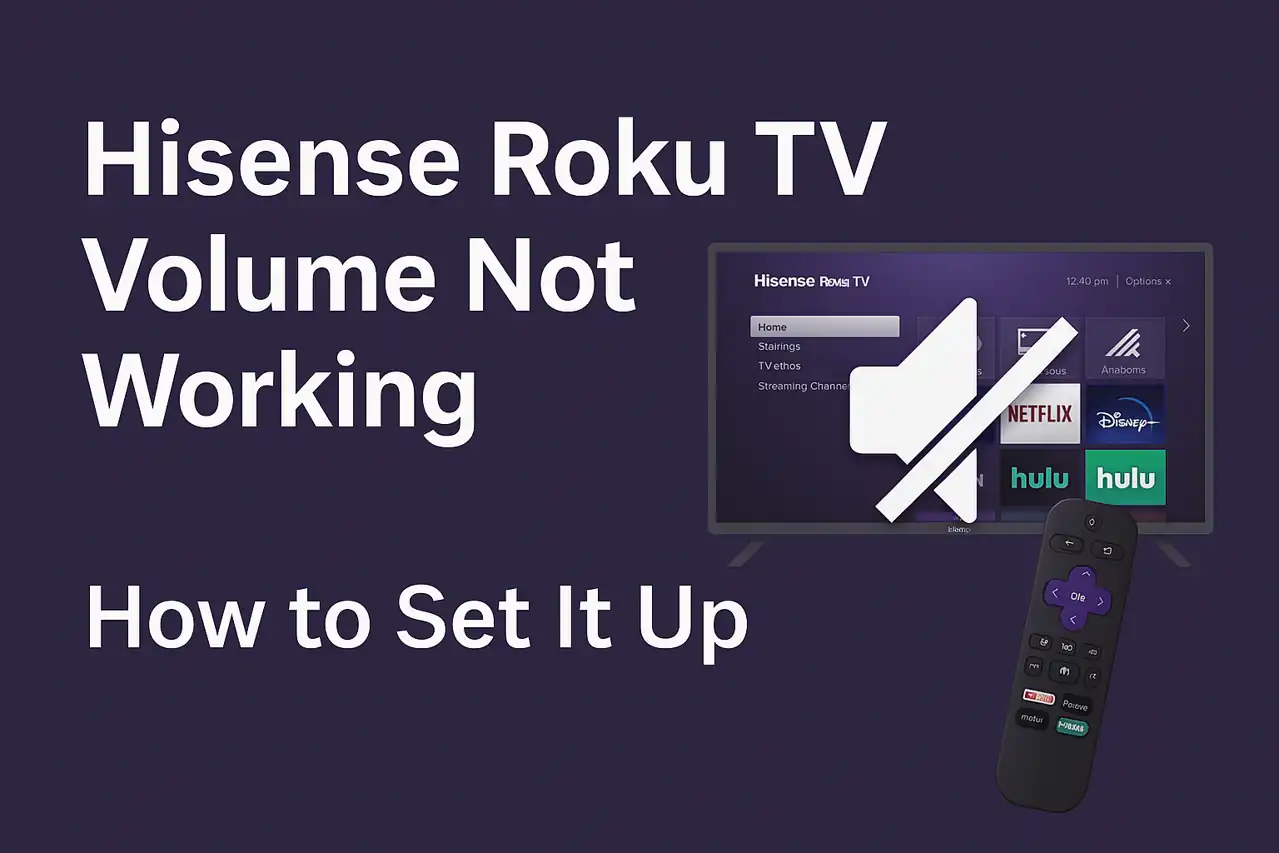 Hisense Roku TV Volume Not Working.How to set it up